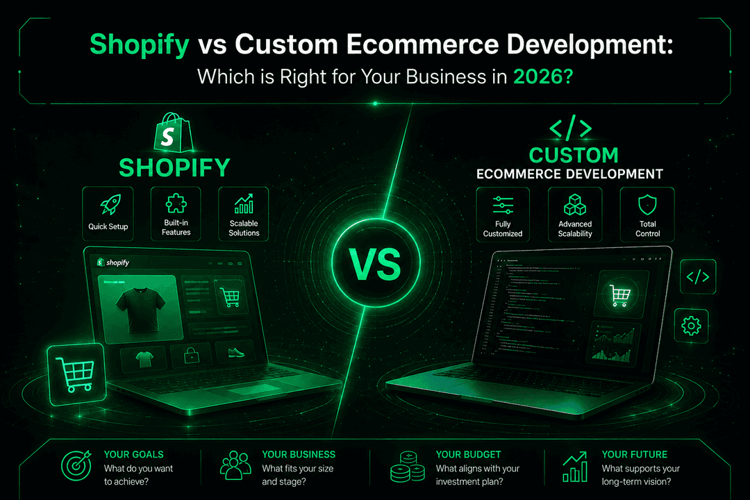 Shopify vs Custom Ecommerce Development: Which Is Right for Your Business in 2026?