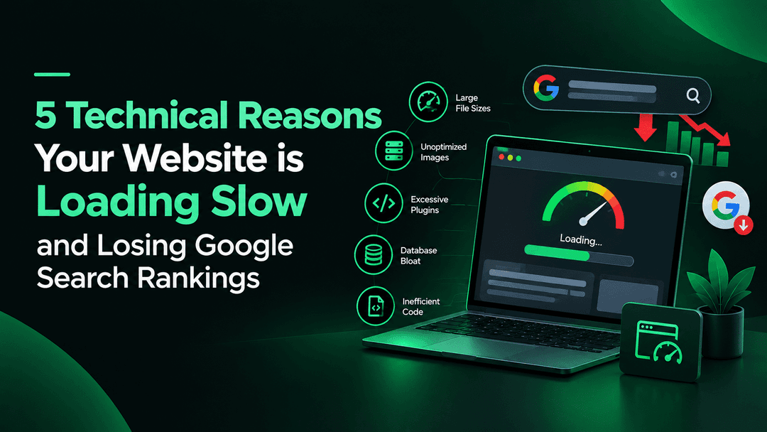 5 Technical Reasons Your Website Is Loading Slow and Losing Google Search Rankings